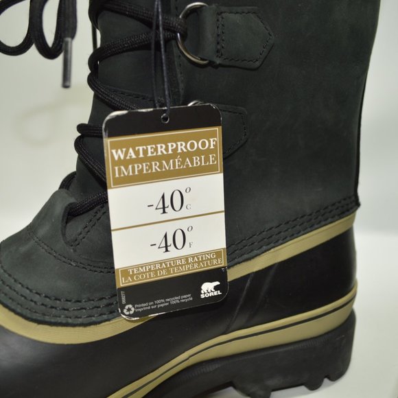 Sorel Men's Caribou Waterproof Snow Rain Boots 9 - Picture 8 of 9
